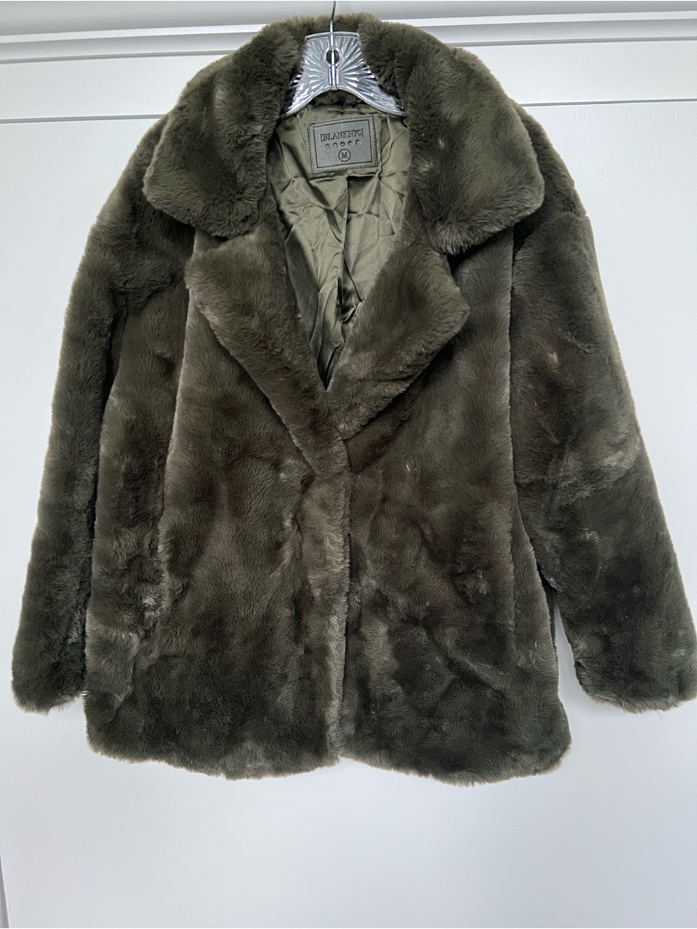 Blanknyc olive green Faux Fur Coat - Women Jackets & Coats - Picture 3 of 5
